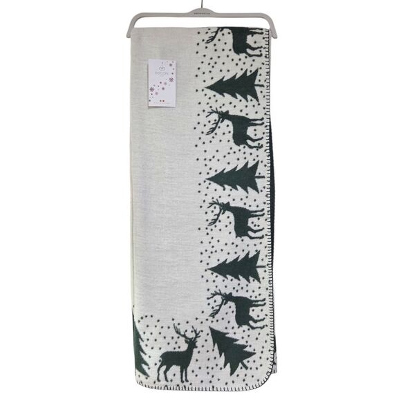 Docofil Reversible Soft Warm Deer Throw Blanket 51x67 w/ Cotton Made in Portugal - Picture 15 of 15